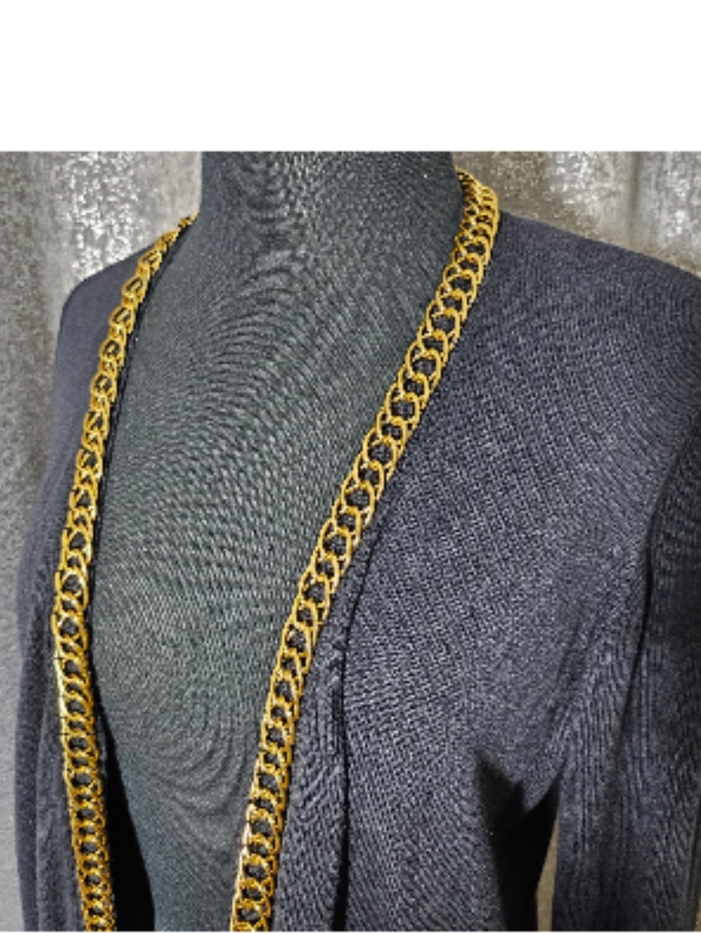 Joan Rivers Navy Blue Knit Top - Picture 4 of 7